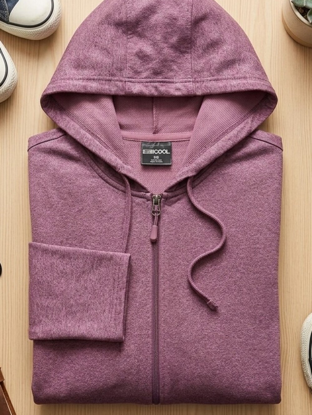 32 Degrees Mauve Zip-Up Hoodie